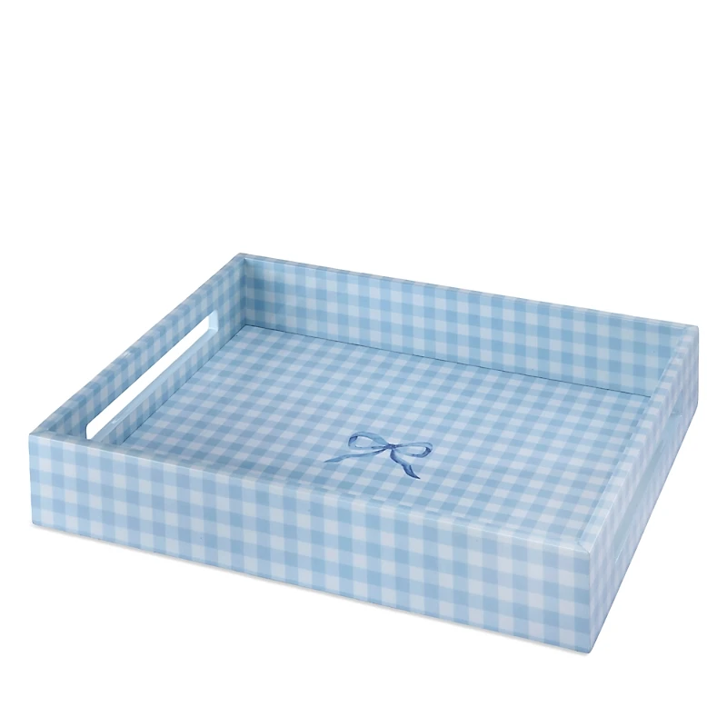Addison Ross Gingham Tray, 16 x 14