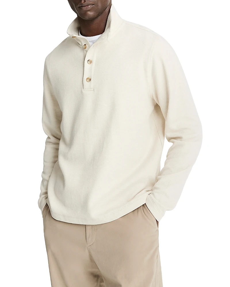 Vince Cotton Mock Neck Sweater