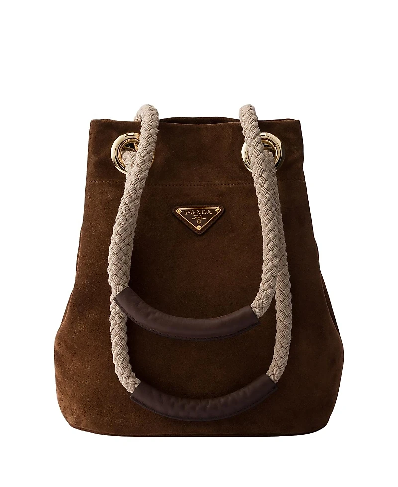 Prada Mariner Small Suede Bucket Bag
