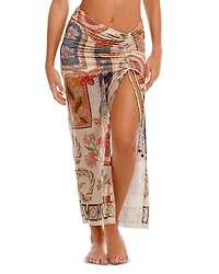 Agua Bendita Tock Fiore Maxi Skirt Swim Cover-Up