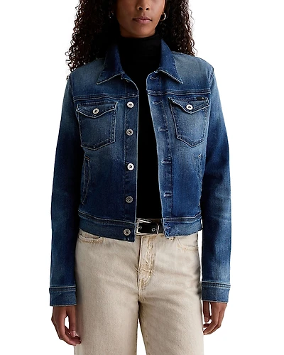Ag Robyn Denim Cropped Jacket
