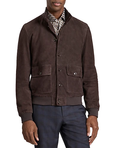 Ted Baker Weir Suede Bomber Jacket