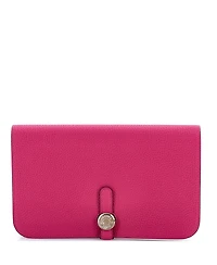 Pre-Owned Hermes Dogon Duo Combined Wallet Leather