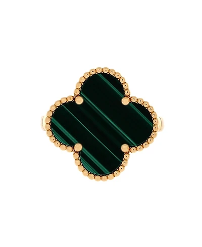 Pre-Owned Van Cleef & Arpels Magic Alhambra Ring 18K Gold with Malachite