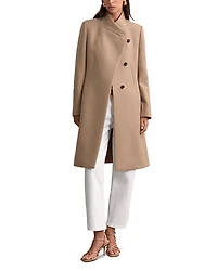 Reiss Petites Wool Blend Mid Length Coat