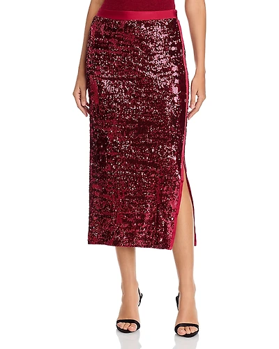 Boss Ebibi Sequin Stretch Bodycon Skirt