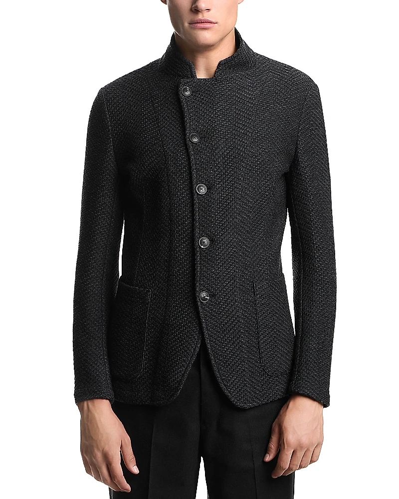 Emporio Armani Regular Fit Textured Jacket