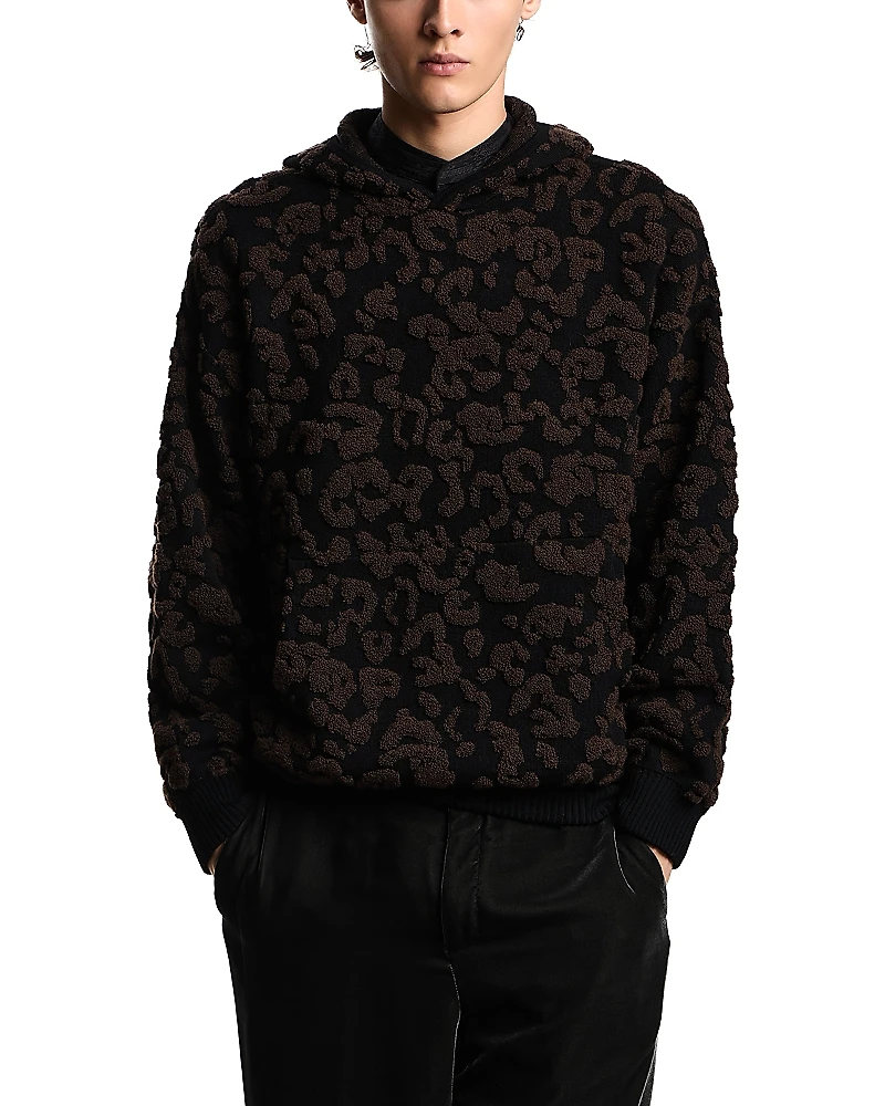 Emporio Armani Wool Hooded Pullover Sweater