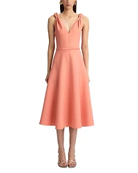 Oscar de la Renta Twist Strap Sleeveless Dress