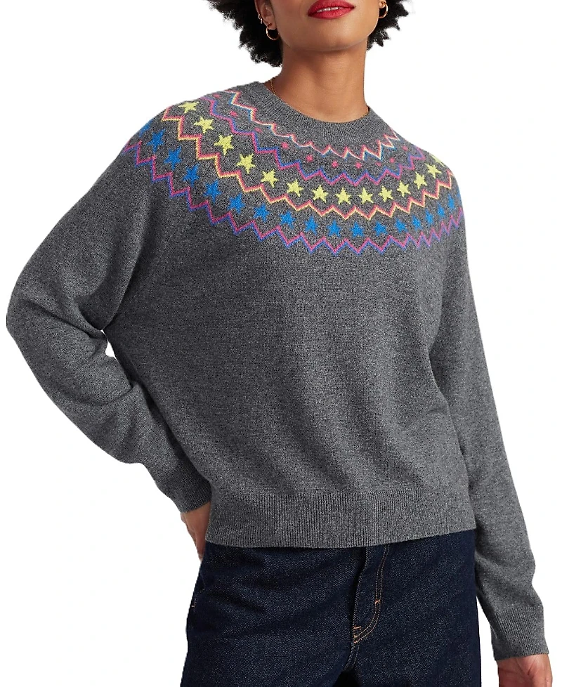 Chinti & Parker Women's Wool Cashmere Star Yoke Sweater