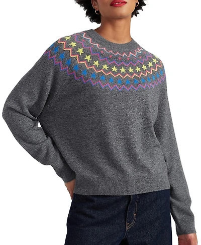 Chinti & Parker Women's Wool Cashmere Star Yoke Sweater