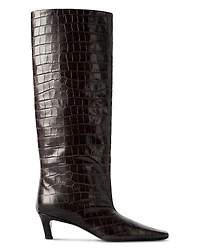 Toteme Women's Croco Wide Calf Boots