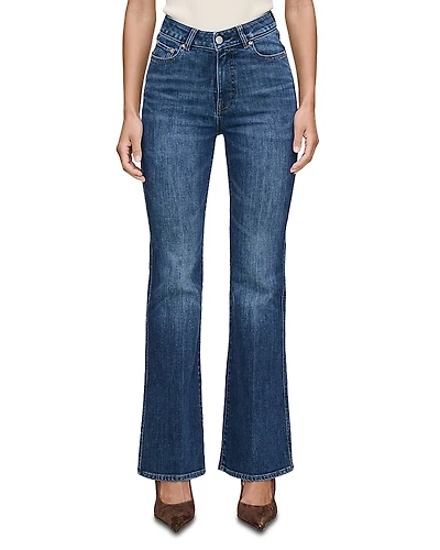 DL1961 Claira Mid Rise Contoured Instasculpt Straight Boot Jeans