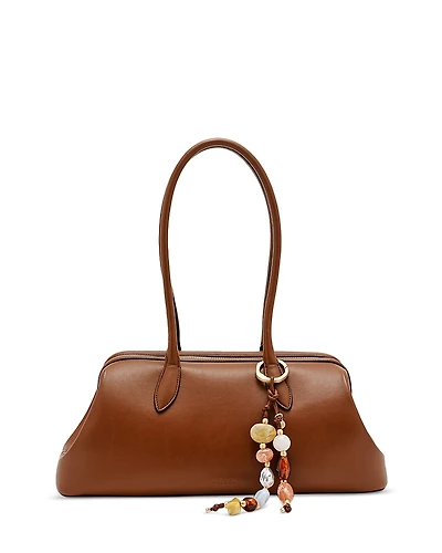 Cult Gaia Raia Leather Satchel