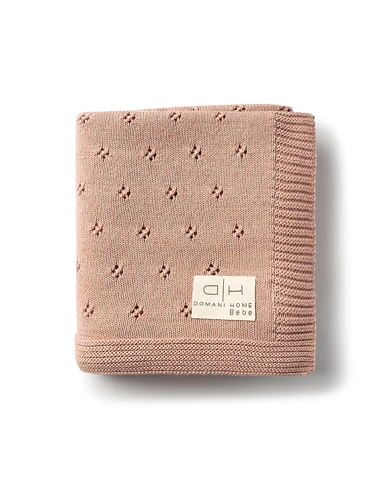 Domani Home Flower Pink Baby Blanket
