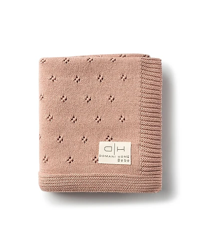 Domani Home Flower Pink Baby Blanket