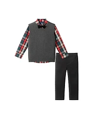 Andy & Evan Boys' Sweater Vest, Buttondown Twill Pant Set - Little Kid, Big Kid