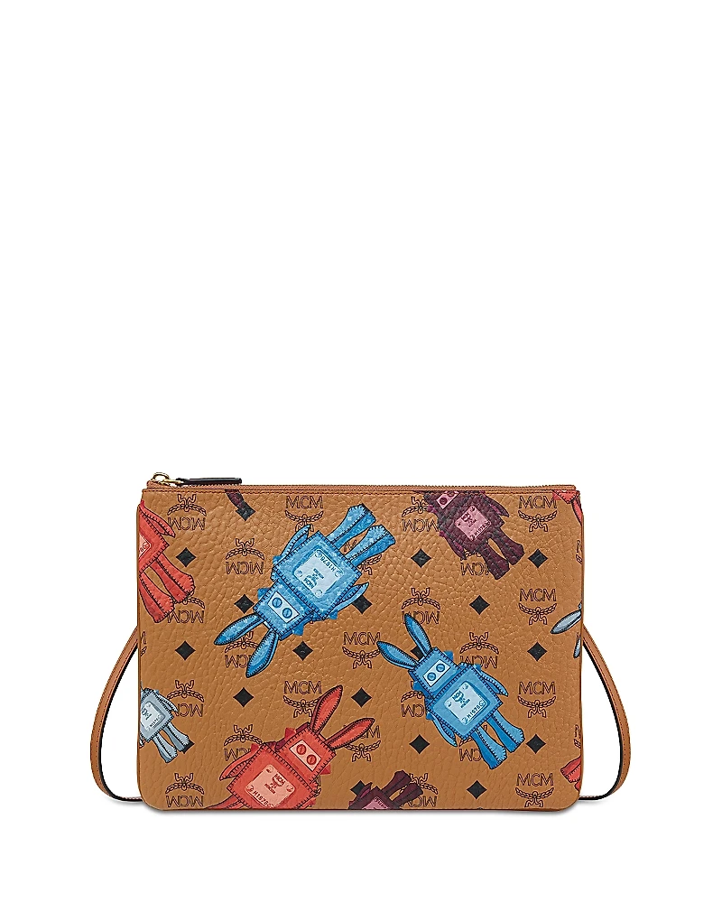 Mcm Aren Visetos Flat Pouch