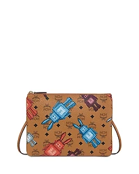 Mcm Aren Visetos Flat Pouch