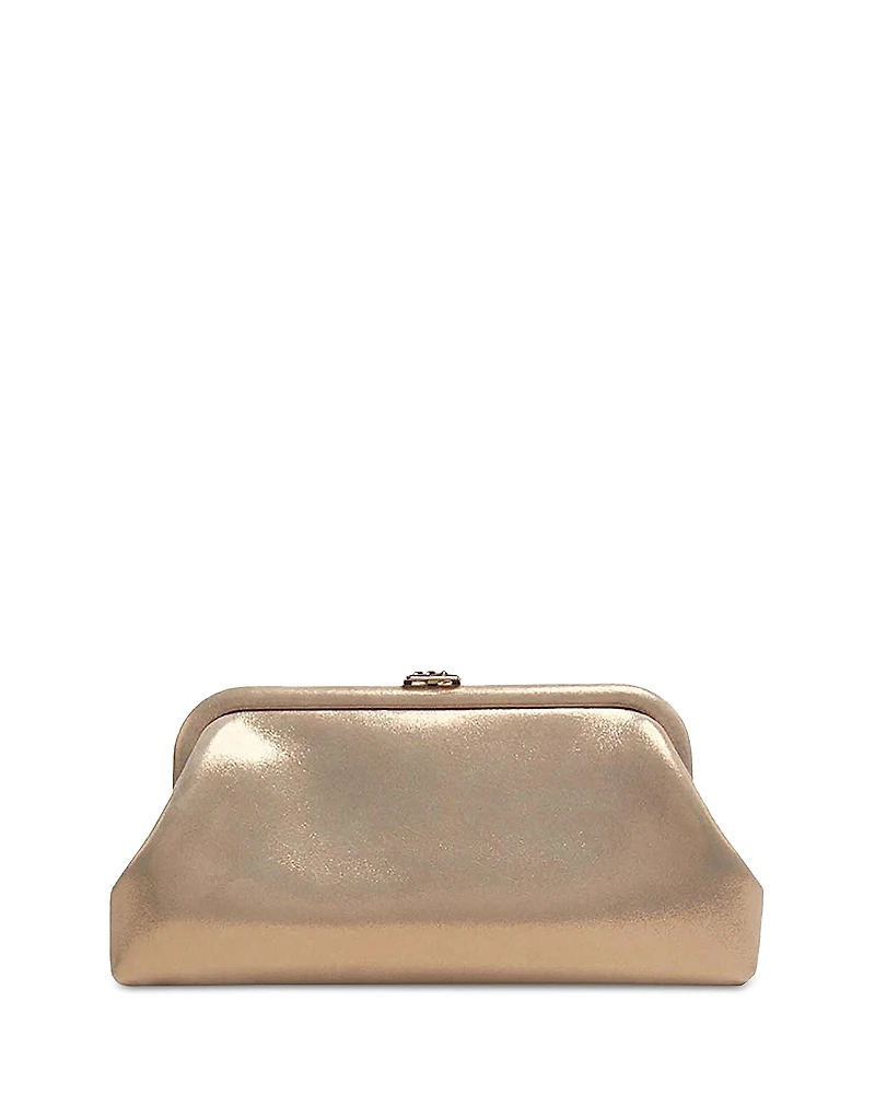 Jimmy Choo Skyler Shimmer Suede Clutch