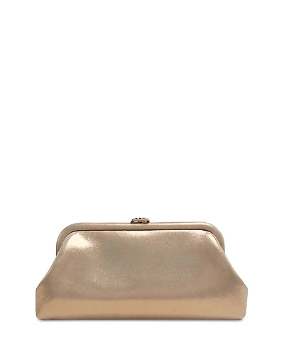 Jimmy Choo Skyler Shimmer Suede Clutch