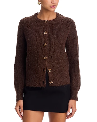 Aqua Usha Chunky Raglan Sleeve Cardigan - Exclusive