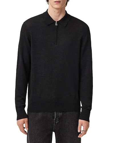 Allsaints Albany Quarter Zip Polo Sweater