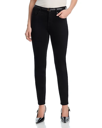 Aqua Mid Rise Skinny Jeans