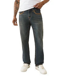 True Religion Ricky Super Flatlock Straight Fit Jeans