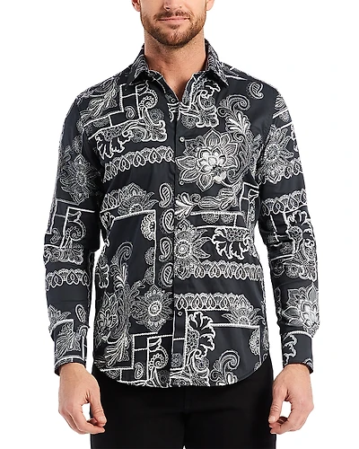 Robert Graham Arden Long Sleeve Woven Shirt