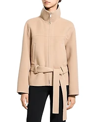 Theory Cropped Wool & Cashmere Anorak Coat