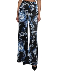 L'Agence Pillar Silk Wide Leg Pants