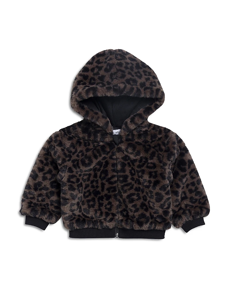 Splendid Girls' Cheetah Girl Faux Fur Jacket - Baby