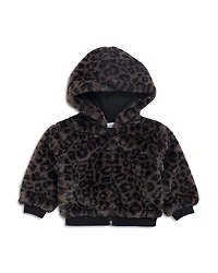 Splendid Girls' Cheetah Girl Faux Fur Jacket - Baby