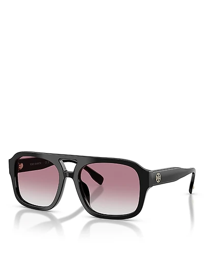 Tory Burch Aviator Sunglasses, 55mm