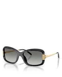 Tory Burch Rectangular Sunglasses, 56mm