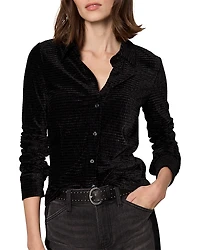 Sanctuary Fitted Button Front Top