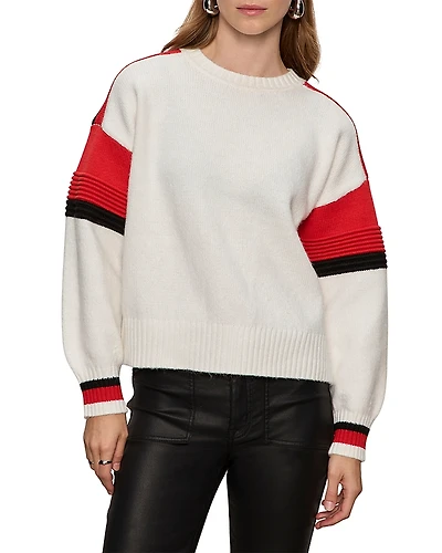 Sanctuary Sporty Stripe Crewneck Sweater