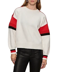 Sanctuary Sporty Stripe Crewneck Sweater