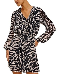 Rails Lucresia Ruffled Tie Neck Dress