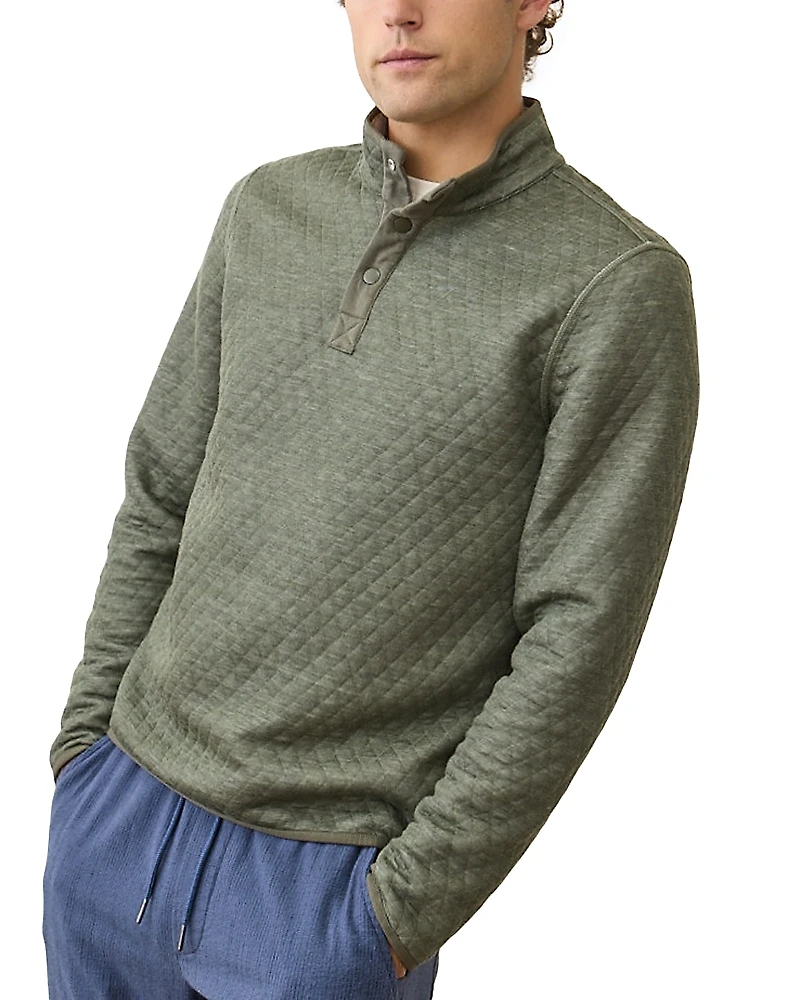 Marine Layer Corbet Quilted Reversible Pullover