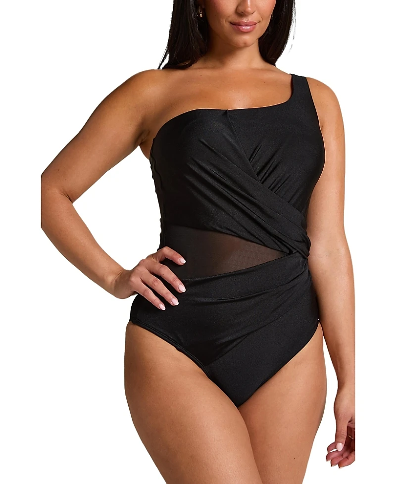 Hunkemoller Shaping Shell Mesh Swim Suit