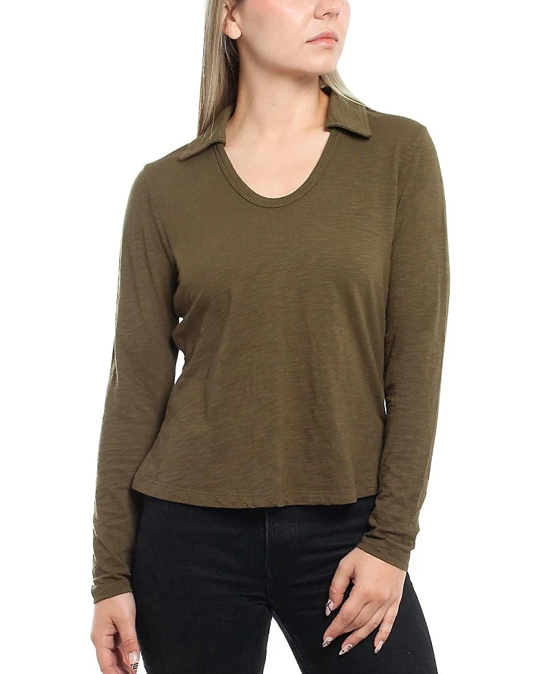 Wilt Clothing Scoop Neck Polo Tee