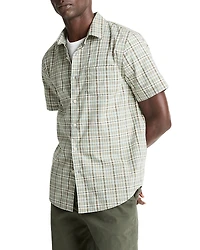 Vince Polson Plaid French Placket Classic Fit Button Down Shirt