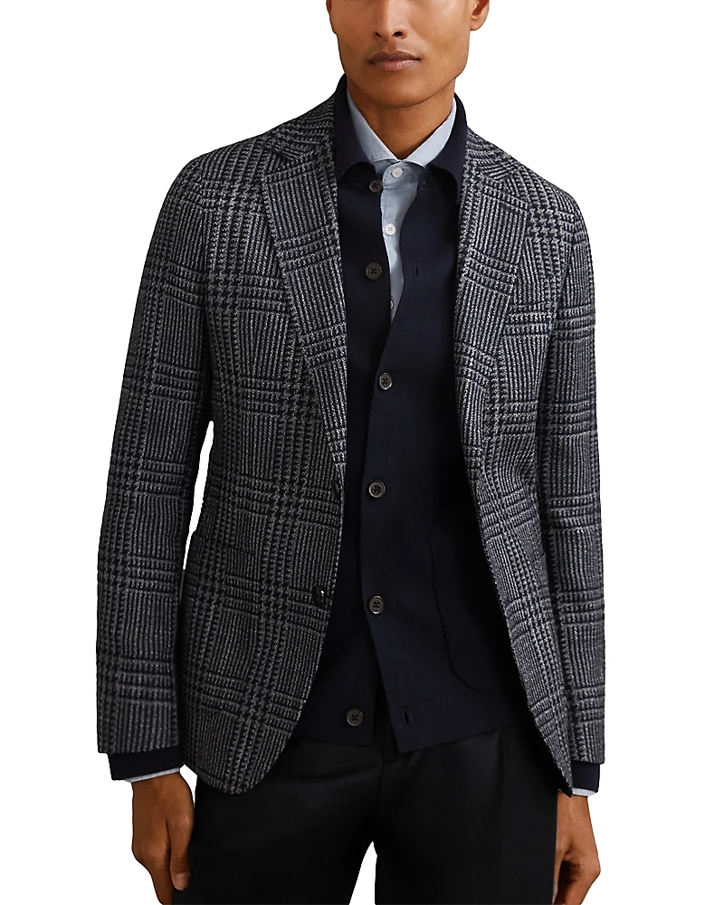 Reiss Jacob Textured Prince of Wales Blazer