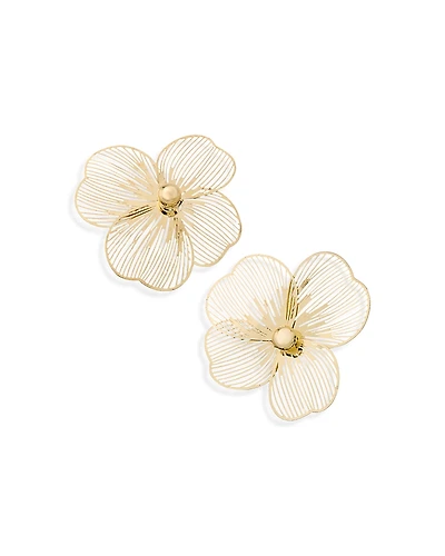 Aqua Flower Earrings - Exclusive