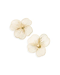 Aqua Flower Earrings - Exclusive