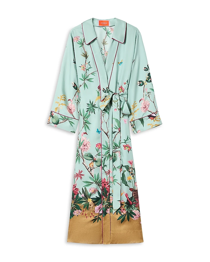 La DoubleJ Midnight Silk Wrap Dress