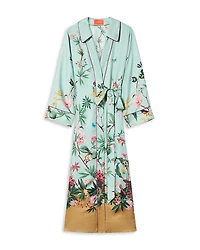 La DoubleJ Midnight Silk Wrap Dress