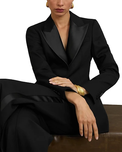 Reiss Della Single Breasted Tux Blazer